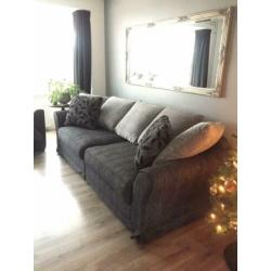 Robuuste bank antraciet grijs 2.55 m