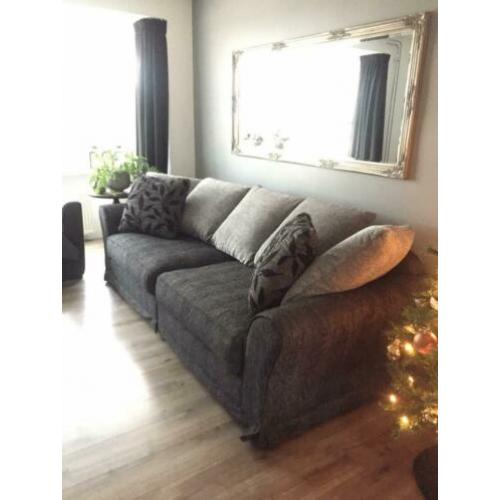 Robuuste bank antraciet grijs 2.55 m