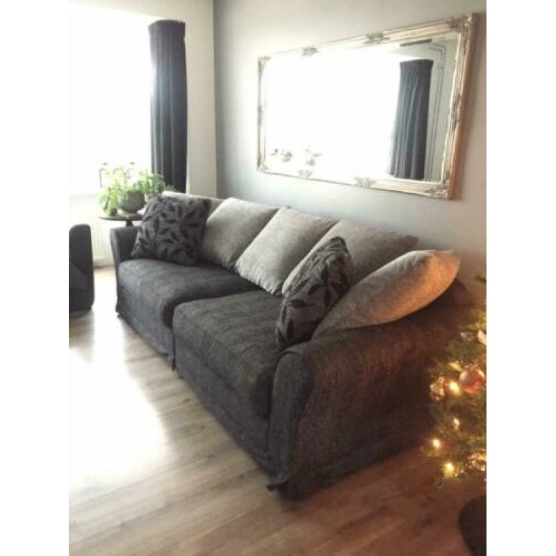 Robuuste bank antraciet grijs 2.55 m