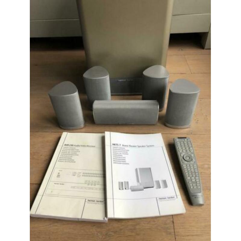 Harman kardon avr 230 receiver en HKTS 7 speakers surround