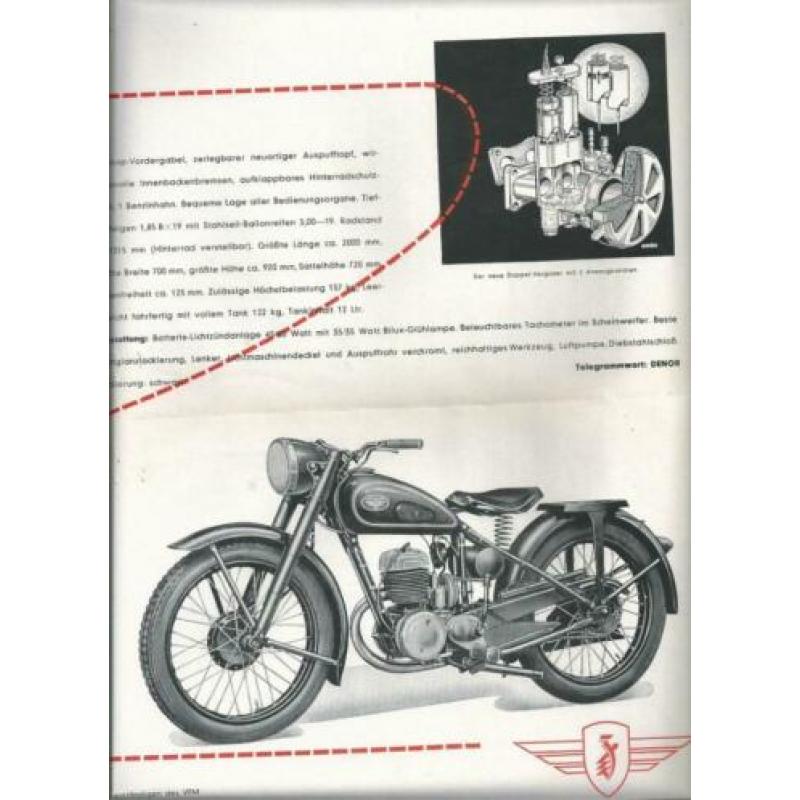 Zundapp norma folder (uitklap )