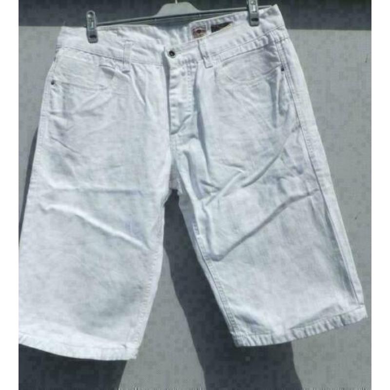 JACK&JONES witte spijker bermuda mt XL