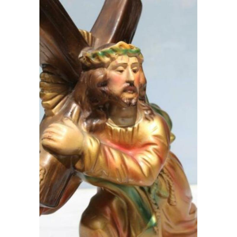 kruis dragende Christ H 40 cm G