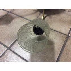 hanglamp jaren 70 met glazen kapjes