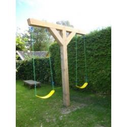 houten T schommel,houten L schommel