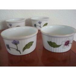 Royal Worcester Egg Coddlers en bakjes