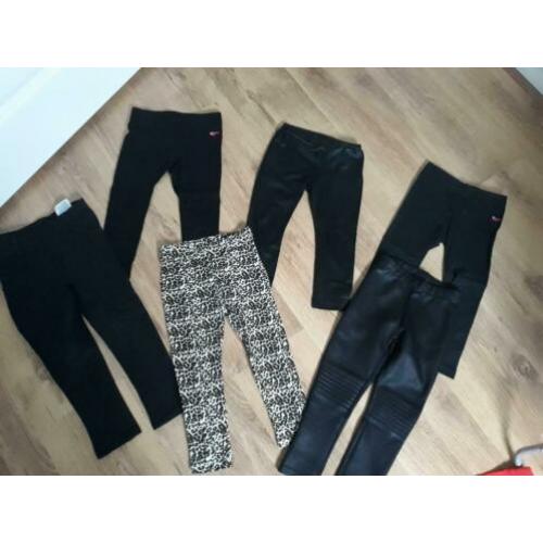 6 broekjes / leggings als nieuw. Maat 98