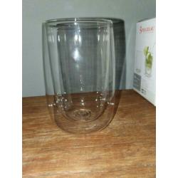 nieuwe Spiegelau 8x dubbelwandig theeglas
