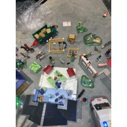 Playmobil boerderij ambulance met licht dierenkliniek