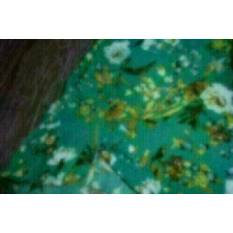 Short mt S,groen gebloemd