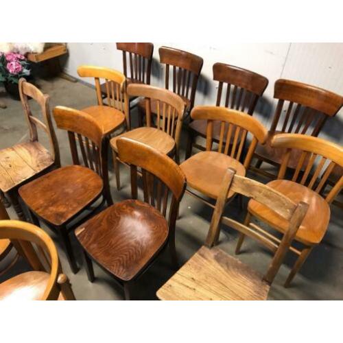 Vintage houten stoel / boerenstoel (lot / partij)