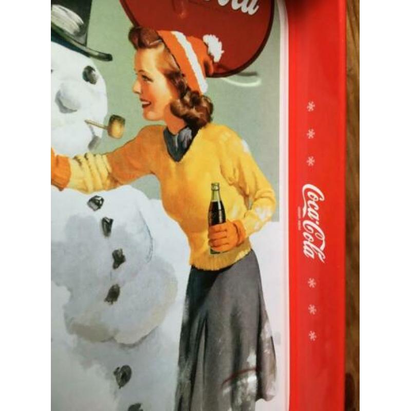 3,00 Coca Cola Sneeuwman dienblad Vintage Kerst