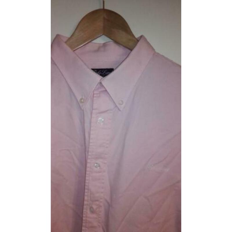 Polo Land Button-Down Roze Blauw blouse XL ZGAN Een roze bl
