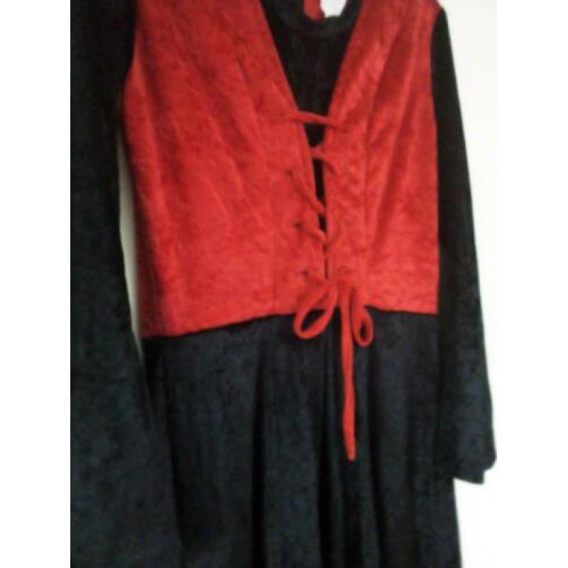 Gothic jurk , halloween, heks jurk / stretch stof