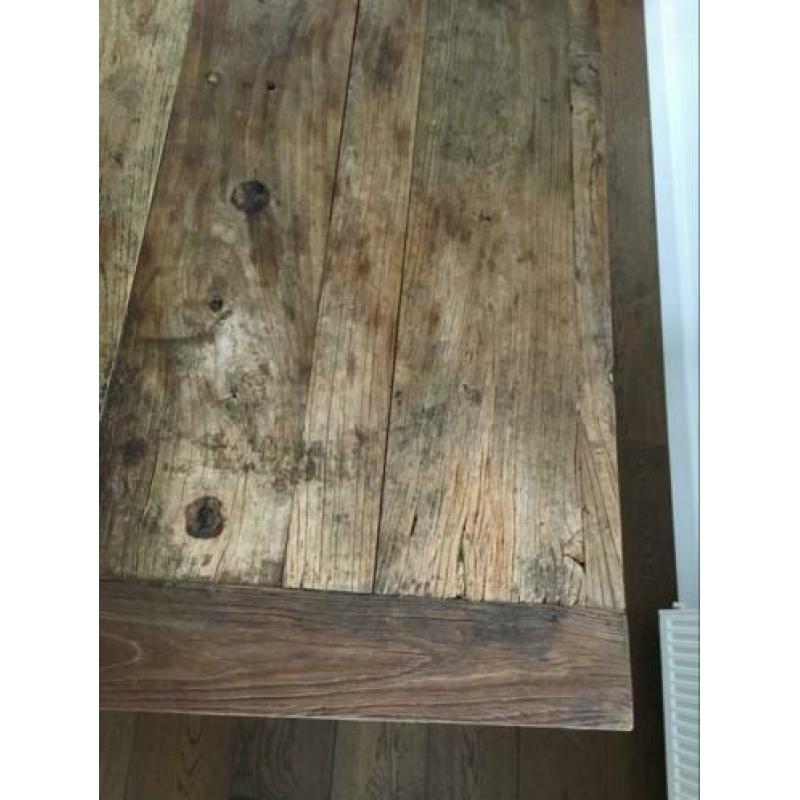 Houten tafel van oude staldeur 180x90