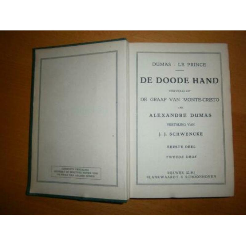 Dumas, Alexandre - De Doode Hand 1e deel/1923