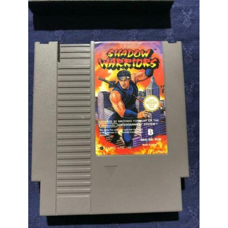 Nintendo Nes spel. Shadow Wariors + sleeve.