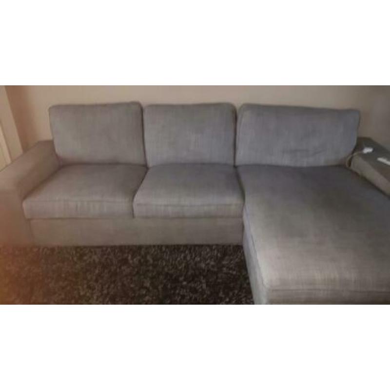 Grijze loungebank ikea afneembare hoezen