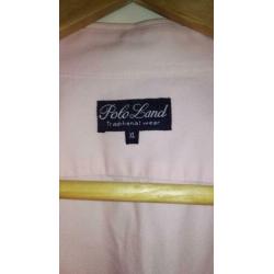 Polo Land Button-Down Roze Blauw blouse XL ZGAN Een roze bl