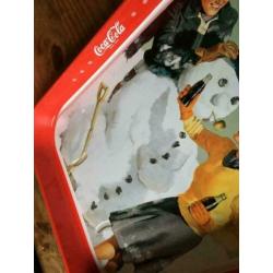 3,00 Coca Cola Sneeuwman dienblad Vintage Kerst
