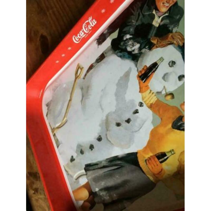 3,00 Coca Cola Sneeuwman dienblad Vintage Kerst