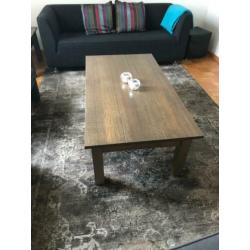 Tafel salontafel + bijzet/hoektafel