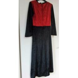 Gothic jurk , halloween, heks jurk / stretch stof