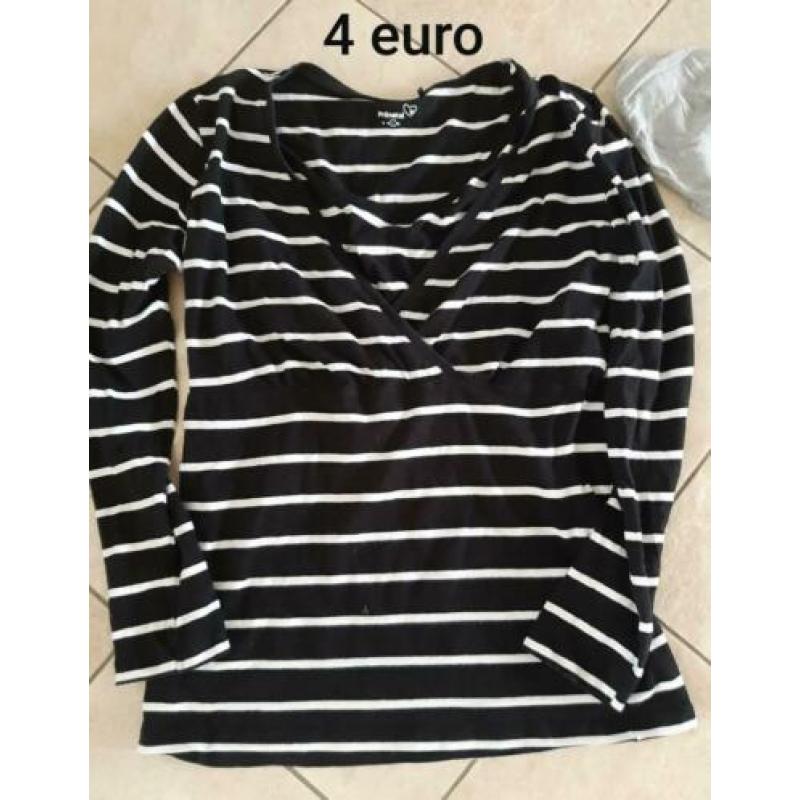 Zwangerschaps shirts diverse.