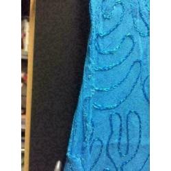 Blauw zomer jurk,maat: l