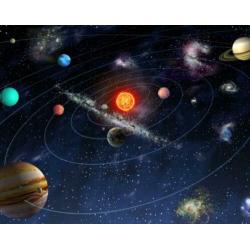 Solar System fotobehang XL, Zonnestelsel, Muurdeco4kids