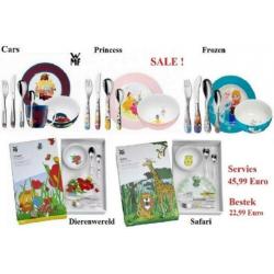 WMF kinderservies FROZEN, CARS, PRINCESS, SAFARI, DIEREN,
