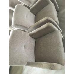 Eetkamerstoelen op wieltjes 6 stuks