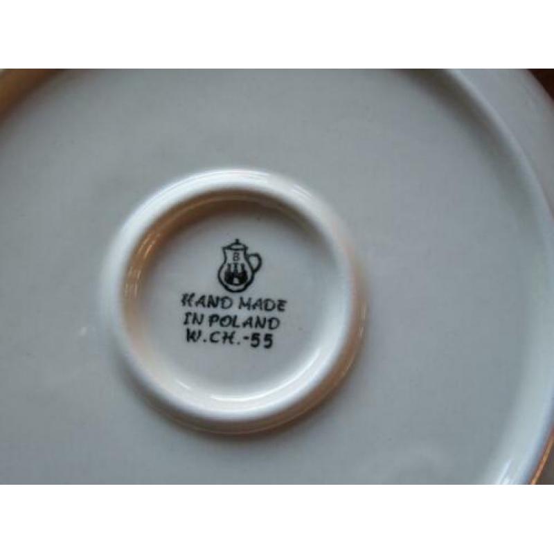 Bunzlau servies, borden 23,5 cm, Blue Berry