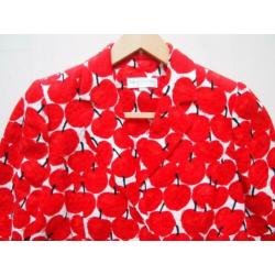 Prachtige dames blouse met appeltjes design - Maat 40