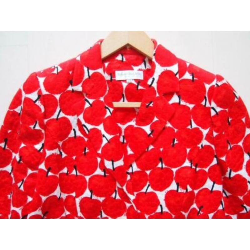 Prachtige dames blouse met appeltjes design - Maat 40