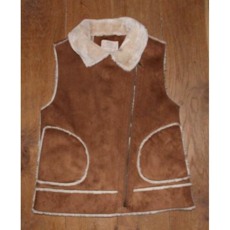Suede bodywarmer van Zara 152