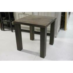 Nieuwe massief houten salontafel + bijzettafel acaciahout