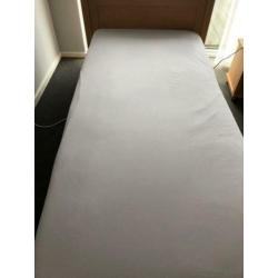 1-persoonsbed 90-200 beuken kleur inclusief matras en bodem
