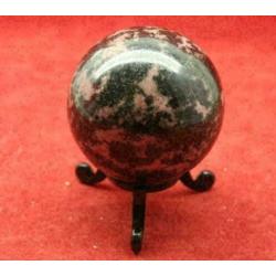 Gave RHODONIET Bol van 5,4 cm, incl standaard