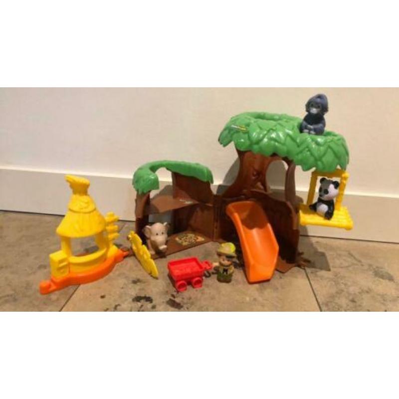 Little People Dieren Boomhut glijbaan 3 dieren ZGAN (€40)