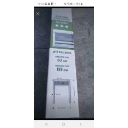Rolhor met cassette voor raam van Bruynzeel Ral9010 wit