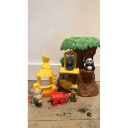 Little People Dieren Boomhut glijbaan 3 dieren ZGAN (€40)