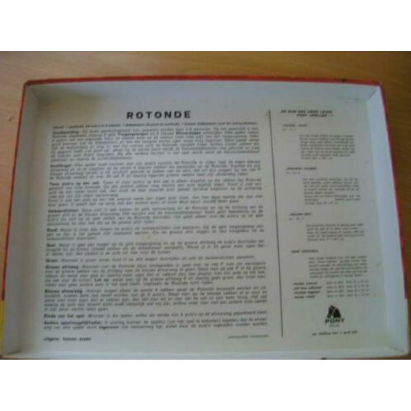 Rotonde, HOMAS Assen, bordspel Pony spellen, jaren 60