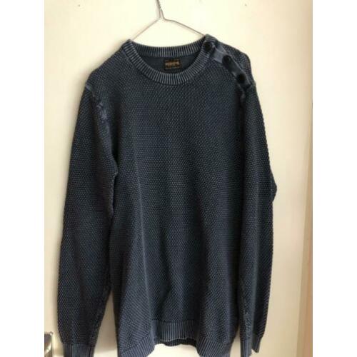 Donkerblauwe trui van Jack and Jones vintage maat L