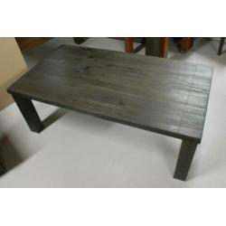 Nieuwe massief houten salontafel + bijzettafel acaciahout