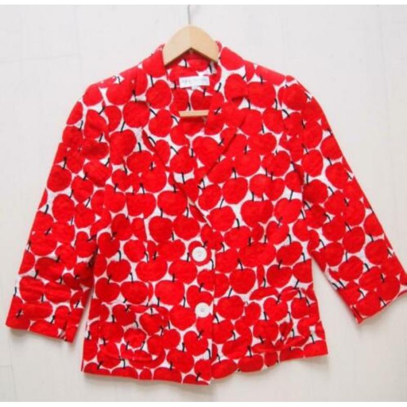 Prachtige dames blouse met appeltjes design - Maat 40