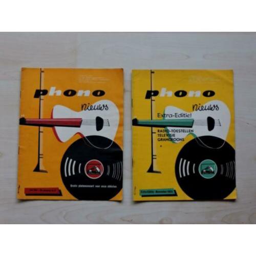 Phono Nieuws Magazine 2x - 1953 en 1954