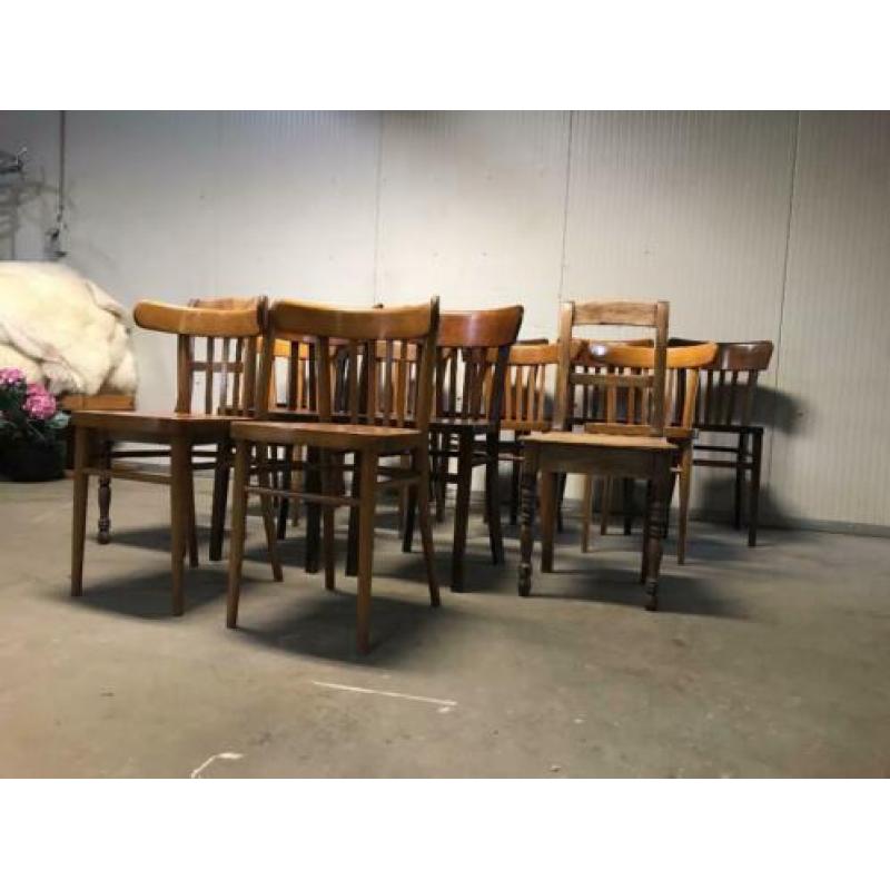 Vintage houten stoel / boerenstoel (lot / partij)