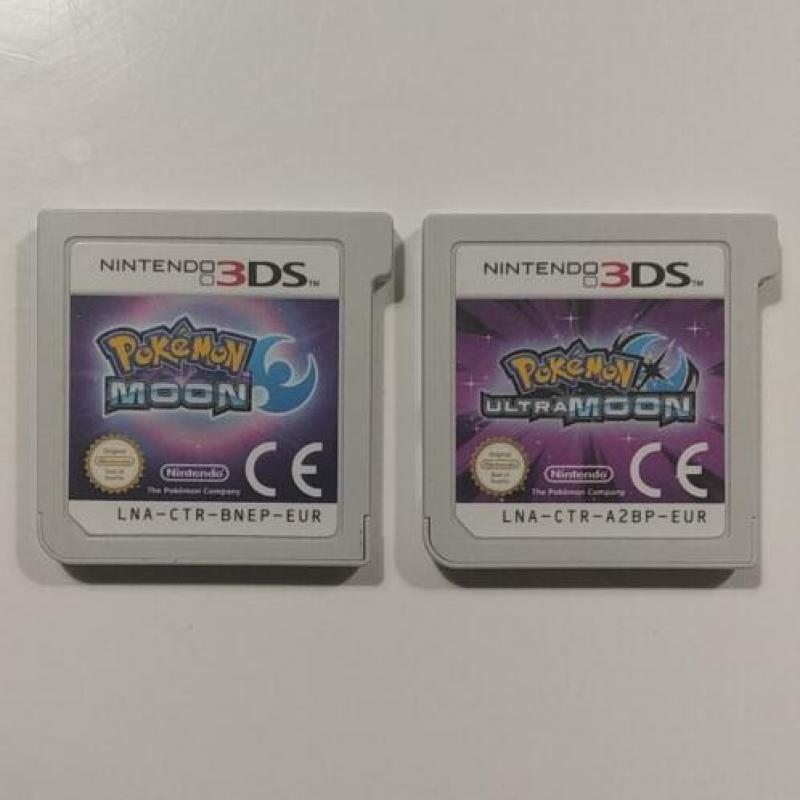 Pokémon MOON + ULTRA MOON (3DS spellen)