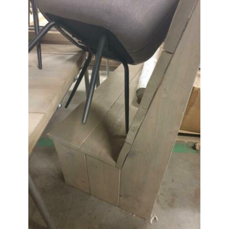 4x steigerhouten bank, voor binnen en buiten, zithoek,